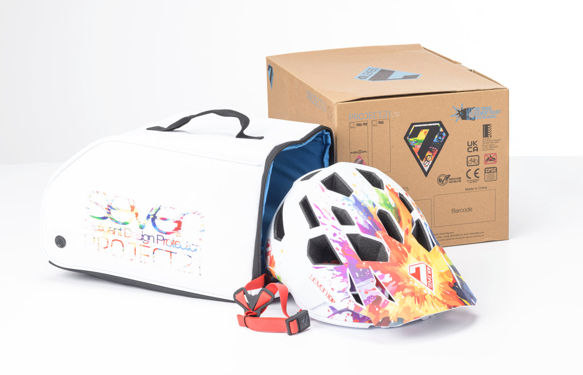 7 iDP Project 21 Pro Trail MTB Helmet - LTD Edition - Splatter