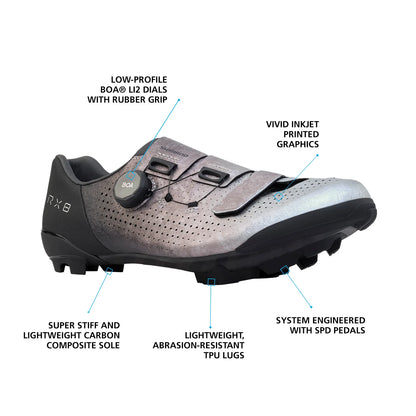 Shimano RX801 SPD Gravel Shoe - Silver