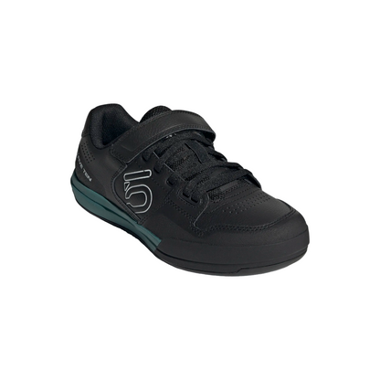 Five Ten Hellcat Clipless MTB Shoe - Womens - Core Black-Crystal White-Hazy Emerald