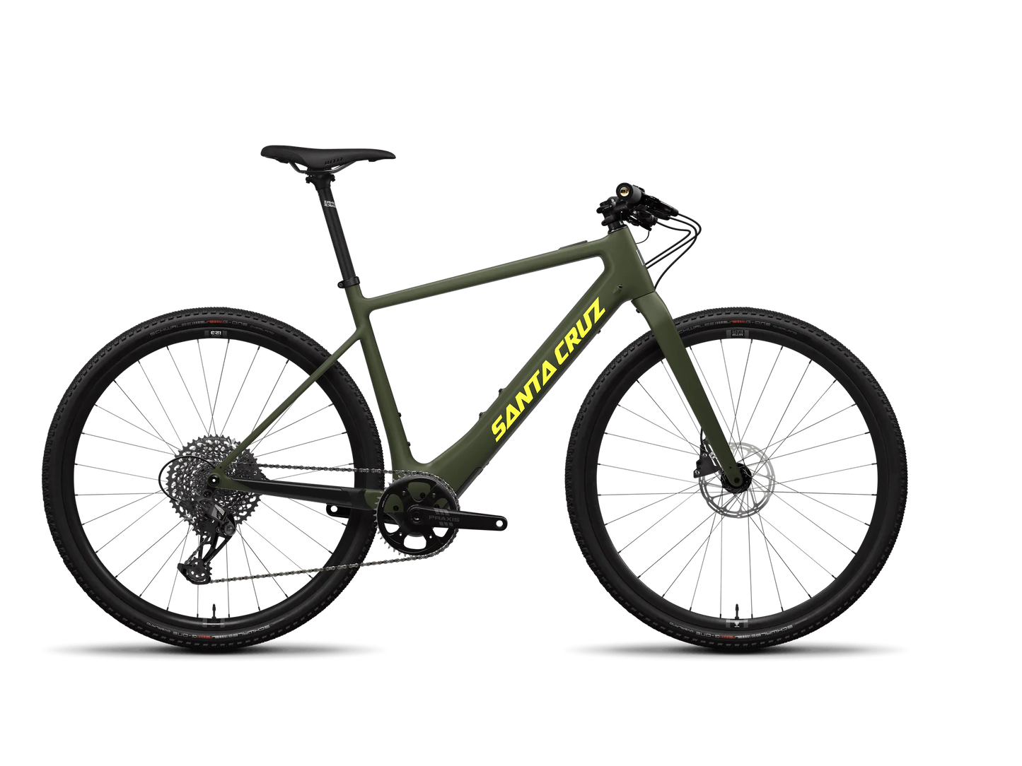 Santa Cruz Skitch Carbon CC 700c - Apex Flat Bar - Matt Olive Green - 2024