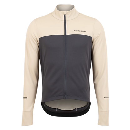 Pearl Izumi Quest Thermal Long Sleeve Road Jersey - Stone-Dark Ink