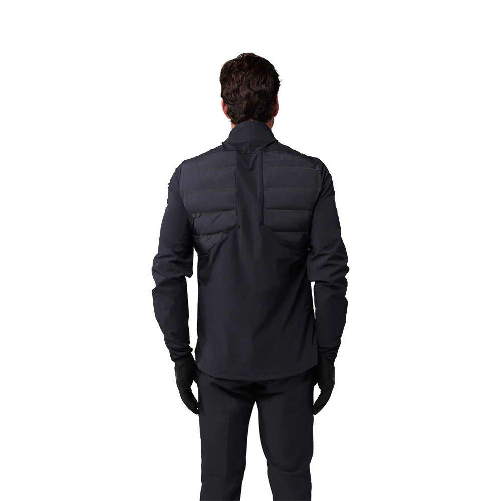 Fox Racing Flexair Fire Hybrid Cycling Jacket - Lunar - Black