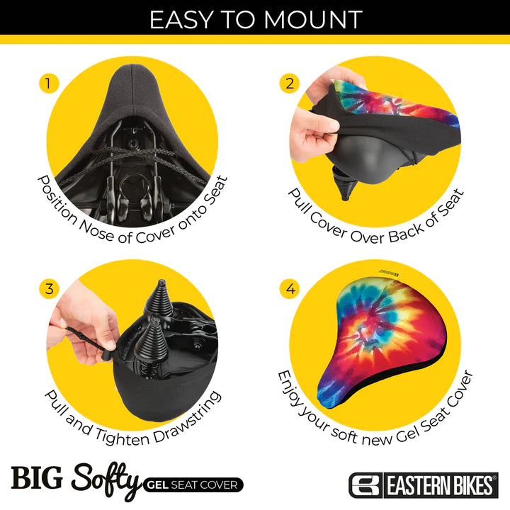 Big Softy Gel Bike Seat Cover - Super soft and comfortable