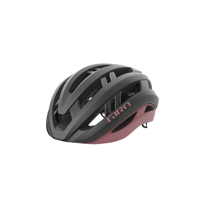 Giro Aries Spherical Road Helmet - Matt Metallic Coal-Dusty Rose