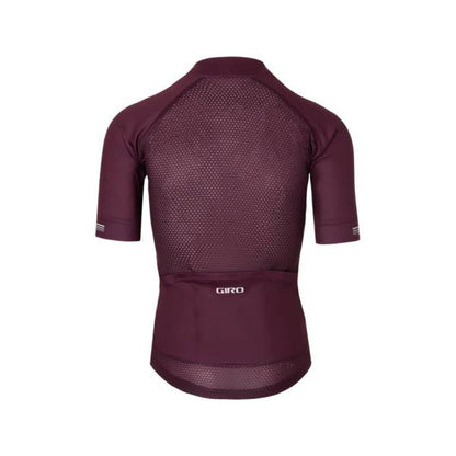 Giro Chrono Short Sleeve Road Jersey - Womens - Dark Cherry-Raspberry Stripe