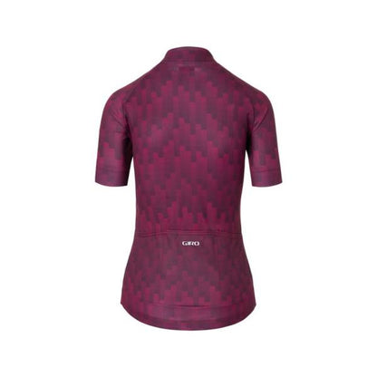 Giro Chrono Sport Short Sleeve Road Jersey - Womens - Dark Cherry-Raspberry Towers