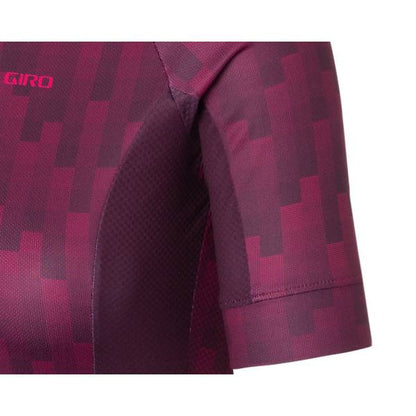 Giro Chrono Sport Short Sleeve Road Jersey - Womens - Dark Cherry-Raspberry Towers