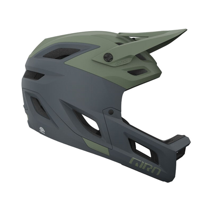 Giro Coalition Spherical Full Face Helmet - Matt Hedge Green-Dark Shark