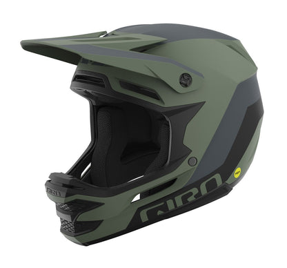 Giro Insurgent Spherical Full Face Helmet - Matt Hedge Green-Dark Shark