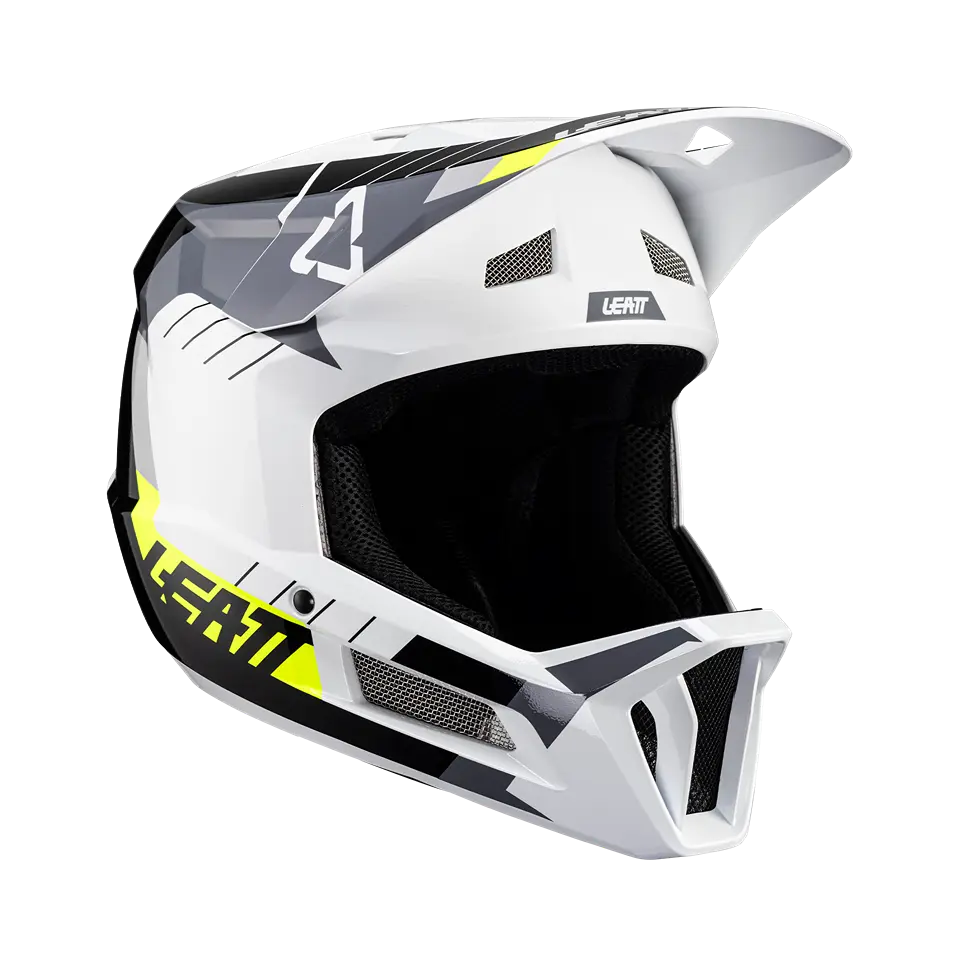 leatt downhill mtb-helm 2.0 gravity Leatt MTB Gravity 2.0 Full Face Helmet - White-Black