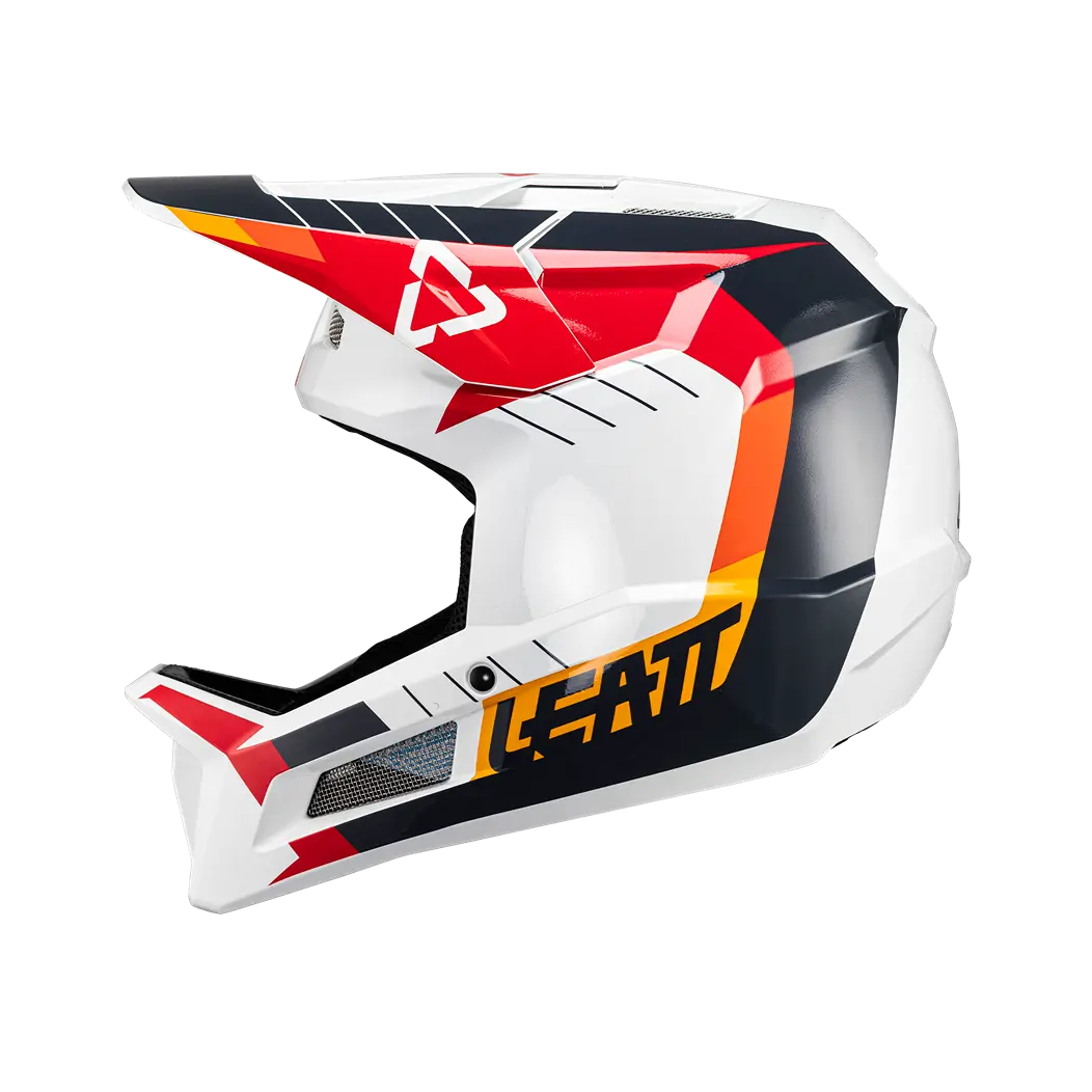 Leatt MTB Gravity 2.0 Full Face Helmet - White-Red - 2024