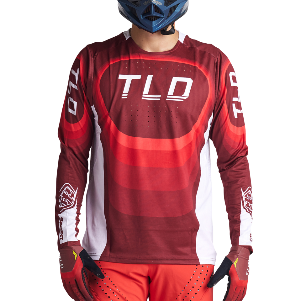 Troy Lee Designs Sprint Long Sleeve MTB Jersey - Reverb - Race Red