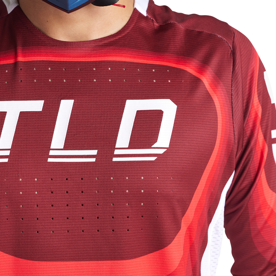 Troy Lee Designs Sprint Long Sleeve MTB Jersey - Reverb - Race Red