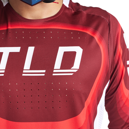 Troy Lee Designs Sprint Long Sleeve MTB Jersey - Reverb - Race Red