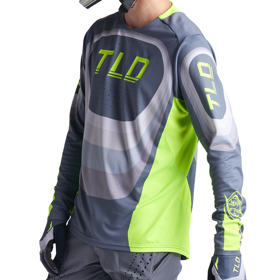 Troy Lee Designs Sprint Long Sleeve MTB Jersey - Reverb - Charcoal