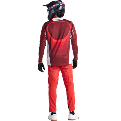 Troy Lee Designs Sprint Long Sleeve MTB Jersey - Reverb - Race Red