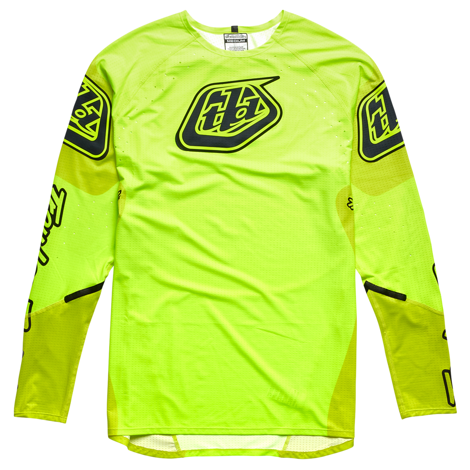 Troy Lee Designs Sprint Ultra Long Sleeve MTB Jersey - Sequence - Flo Yellow