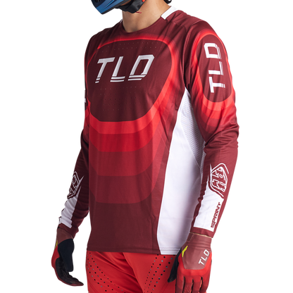 Troy Lee Designs Sprint Long Sleeve MTB Jersey - Reverb - Race Red