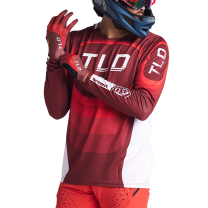 Troy Lee Designs Sprint Long Sleeve MTB Jersey - Reverb - Race Red