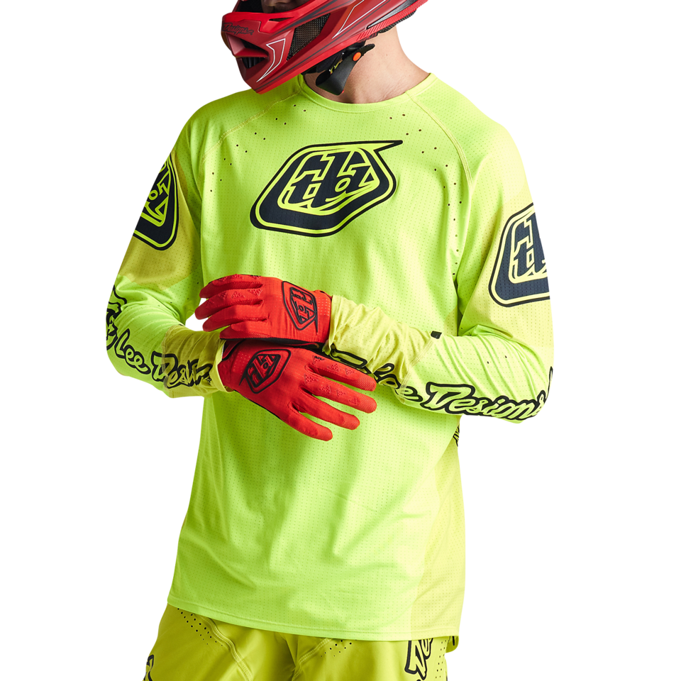 Troy Lee Designs Sprint Ultra Long Sleeve MTB Jersey - Sequence - Flo Yellow