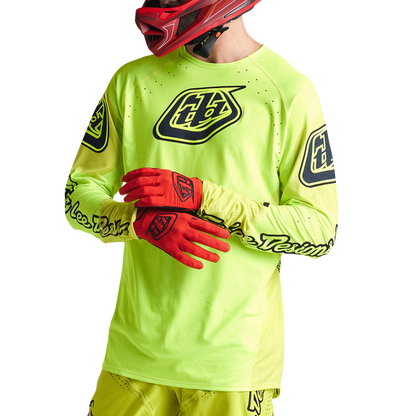 Troy Lee Designs Sprint Ultra Long Sleeve MTB Jersey - Sequence - Flo Yellow