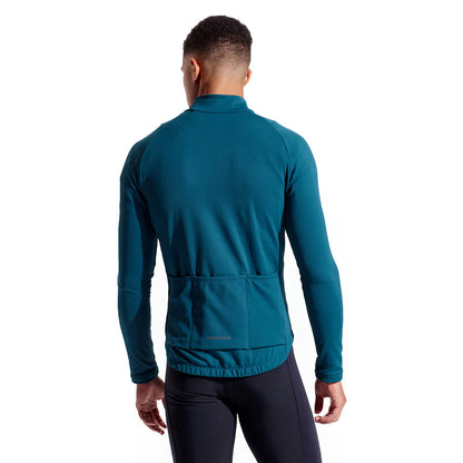 Pearl Izumi Attack Thermal Long Sleeve Road Jersey - Dark Spruce-Sunfire