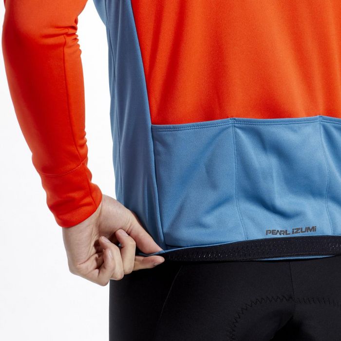 Pearl Izumi Quest Thermal Long Sleeve Road Jersey - Solar Flare-Lagoon