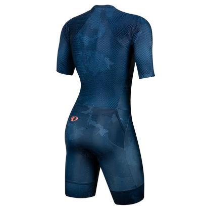 Pearl Izumi Team Octane Tri Suit - Womens - Navy-Fiery Coral Cosmic