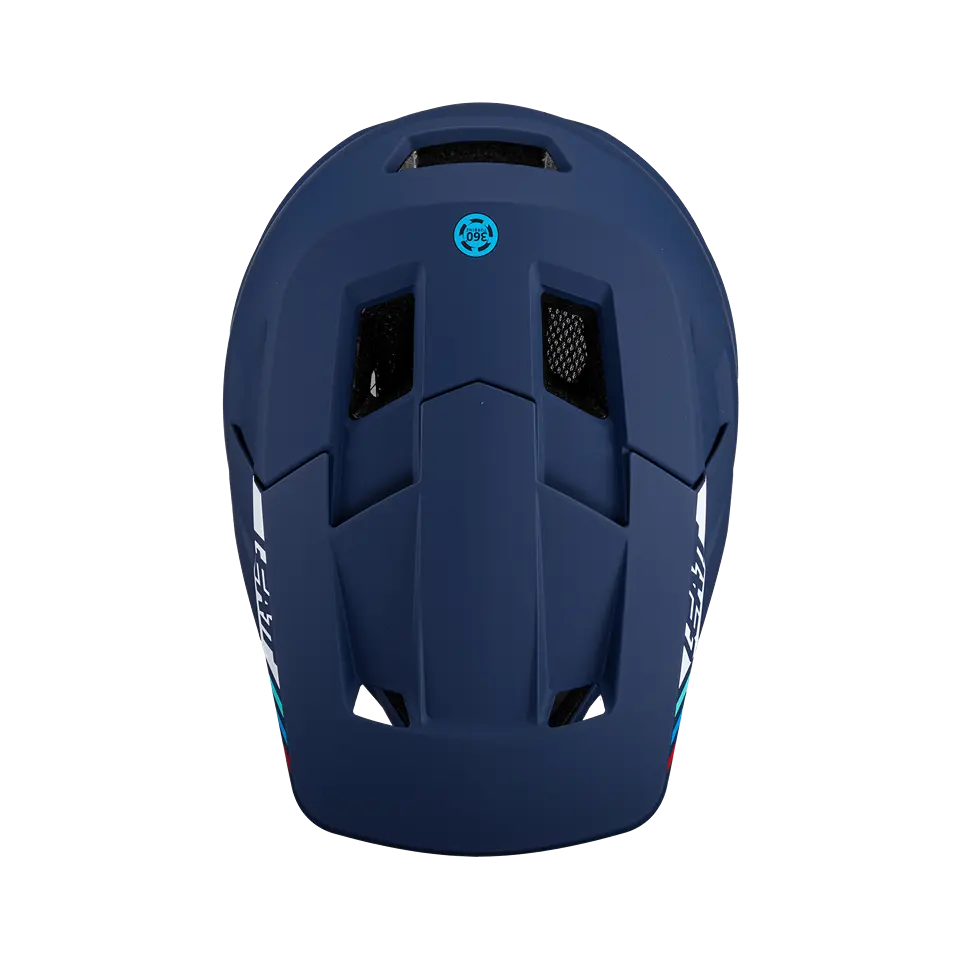 Leatt MTB Gravity 1.0 Full Face Helmet - Blue - 2024