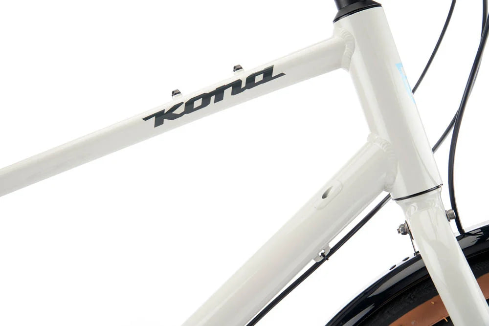 Kona Dew Deluxe 650b Gloss Porcelain White 2023 – Cambria Bike