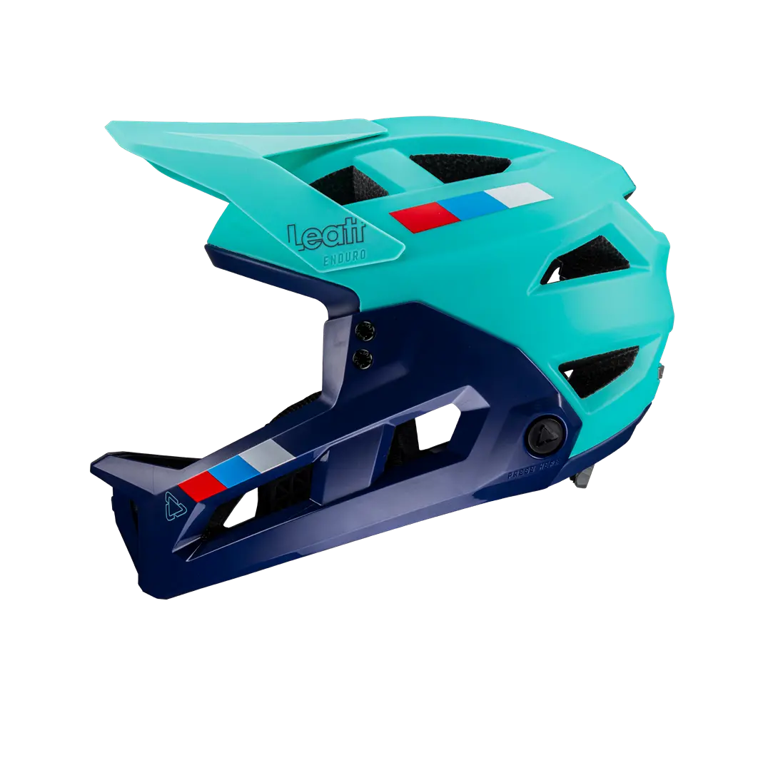 aqua motorcycle helmet Leatt MTB Enduro 2.0 Full Face Helmet - Junior - Aqua