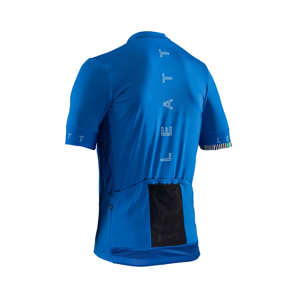 Leatt Endurance 5.0 Short Sleeve MTB Jersey - Blue - 2024