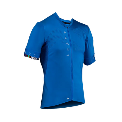 Leatt Endurance 5.0 Short Sleeve MTB Jersey - Blue - 2024
