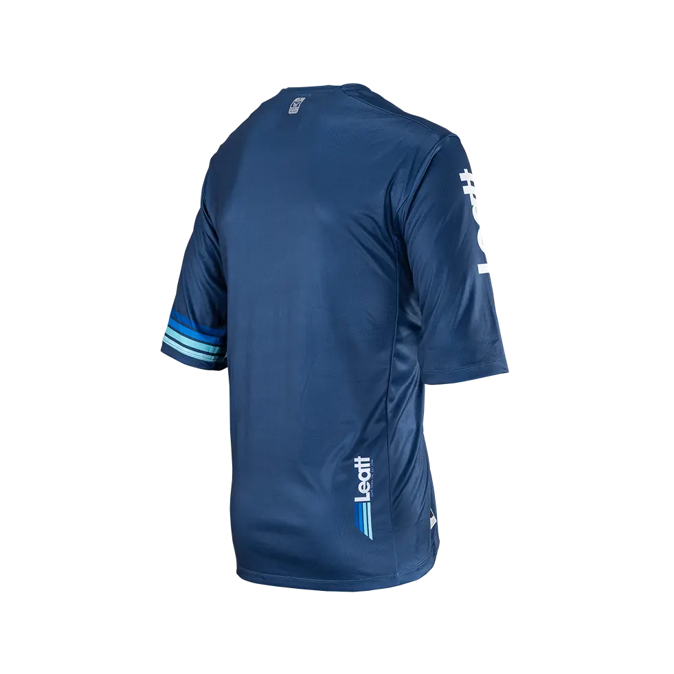 Leatt Enduro 3.0 Short Sleeve MTB Jersey - Denim - 2024