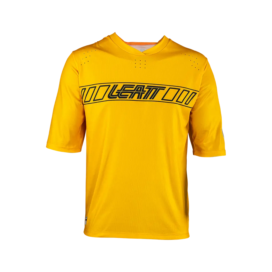 Leatt Enduro 3.0 Short Sleeve MTB Jersey - Gold - 2024