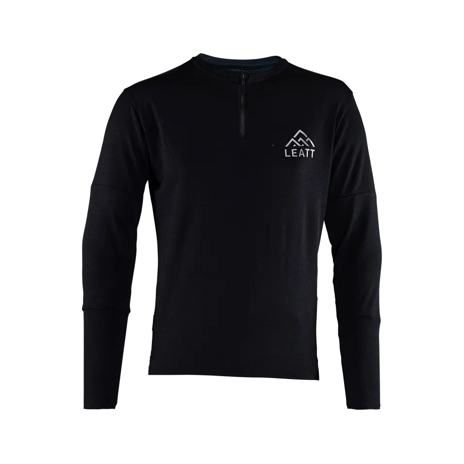 Leatt Trail 4.0 Long Sleeve MTB Jersey - Black - 2024