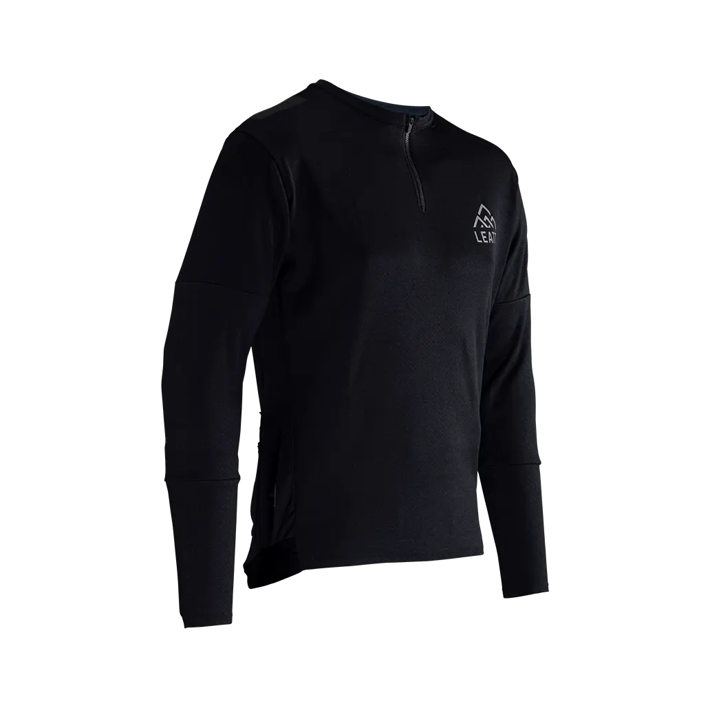 Leatt Trail 4.0 Long Sleeve MTB Jersey - Black - 2024