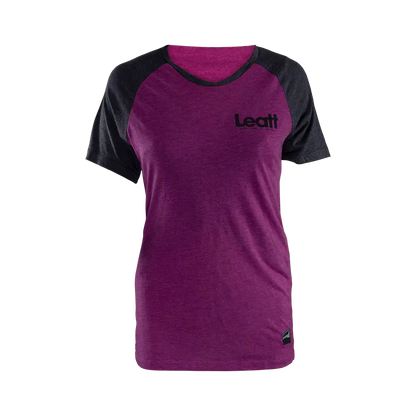 Leatt AllMtn 2.0 Short Sleeve MTB Jersey - Womens - Purple - 2024