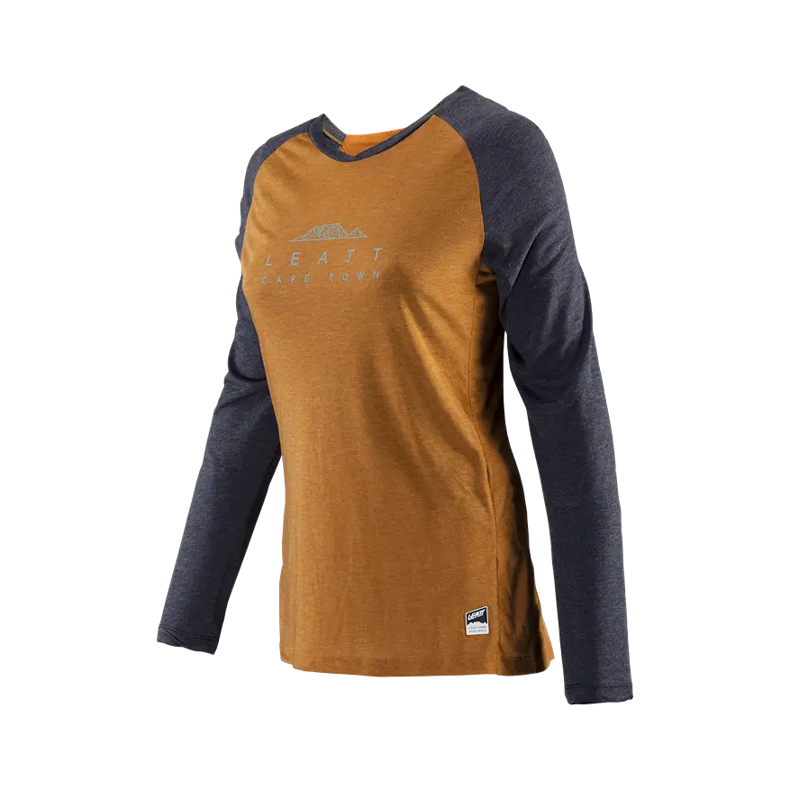 Leatt AllMtn 3.0 Long Sleeve MTB Jersey - Womens - Peanut - 2024