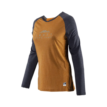 Leatt AllMtn 3.0 Long Sleeve MTB Jersey - Womens - Peanut - 2024