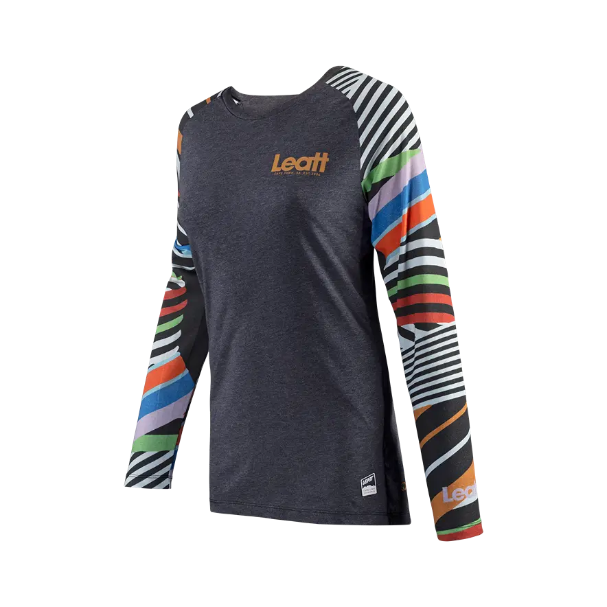 Leatt AllMtn 3.0 Long Sleeve MTB Jersey - Womens - Stripes - 2024