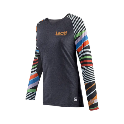 Leatt AllMtn 3.0 Long Sleeve MTB Jersey - Womens - Stripes - 2024