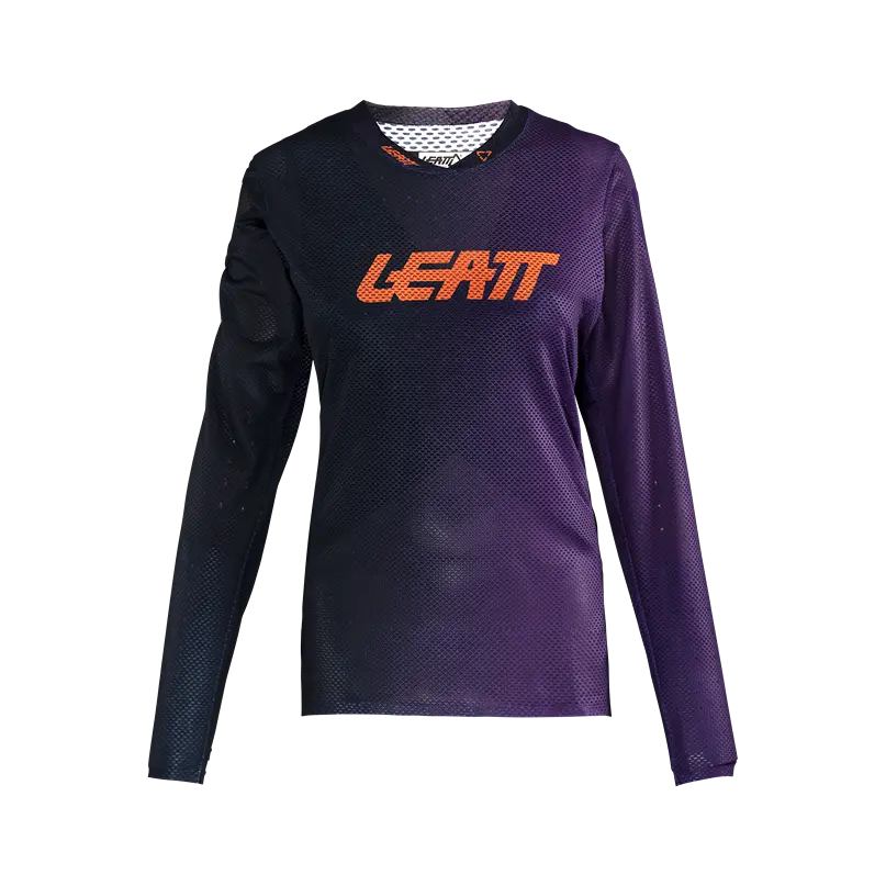 Leatt Gravity 4.0 Long Sleeve MTB Jersey - Womens - Purple - 2024