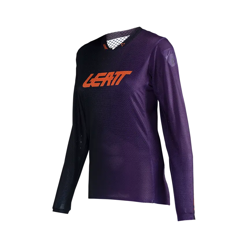 Leatt Gravity 4.0 Long Sleeve MTB Jersey - Womens - Purple - 2024