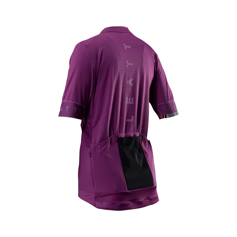 Leatt Endurance 5.0 Short Sleeve MTB Jersey - Womens - Purple - 2024