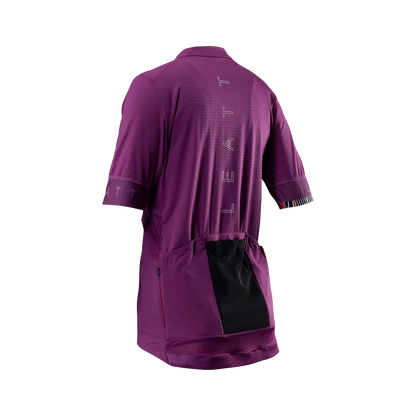 Leatt Endurance 5.0 Short Sleeve MTB Jersey - Womens - Purple - 2024