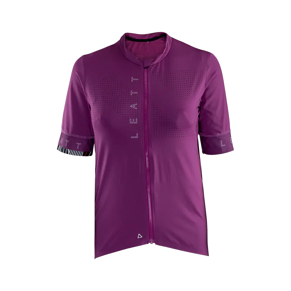 Leatt Endurance 5.0 Short Sleeve MTB Jersey - Womens - Purple - 2024
