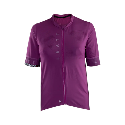 Leatt Endurance 5.0 Short Sleeve MTB Jersey - Womens - Purple - 2024