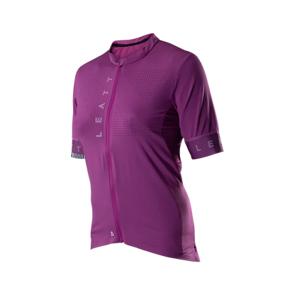Leatt Endurance 5.0 Short Sleeve MTB Jersey - Womens - Purple - 2024