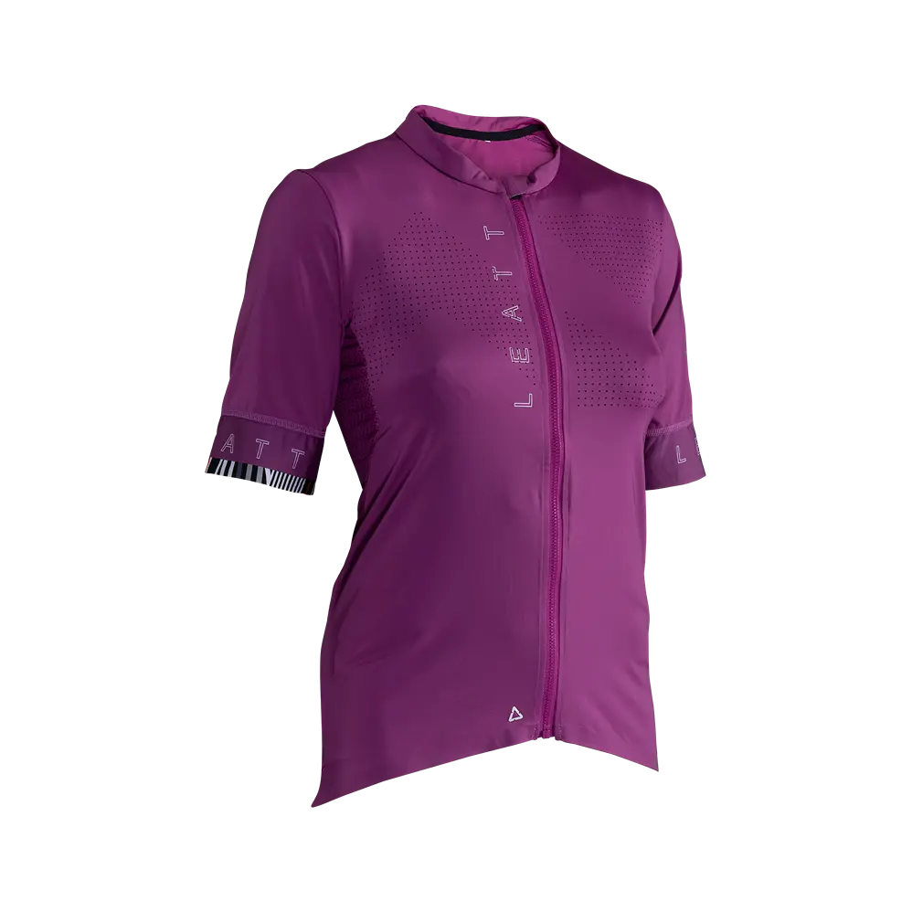 Leatt Endurance 5.0 Short Sleeve MTB Jersey - Womens - Purple - 2024